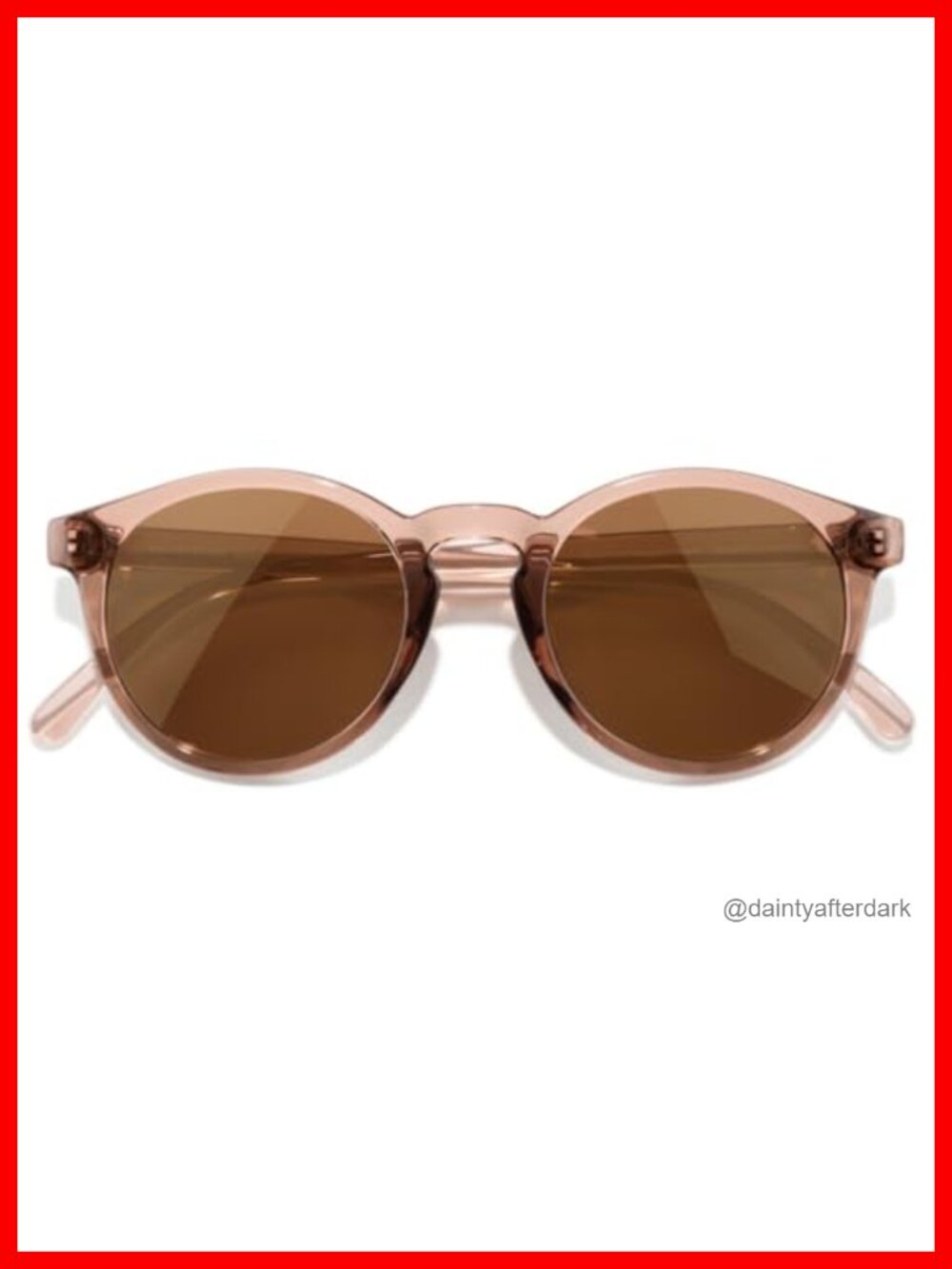 Polarized Recycled Plastic Round Sunglasses Hiking UV Protection